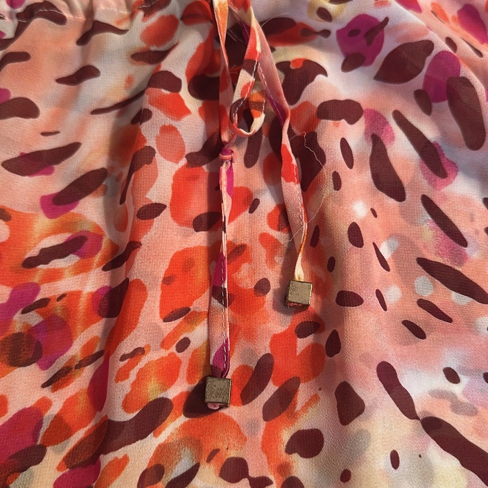 JustFab Animal Print Coverup size Medium 🧡💛 - Picture 7 of 13
